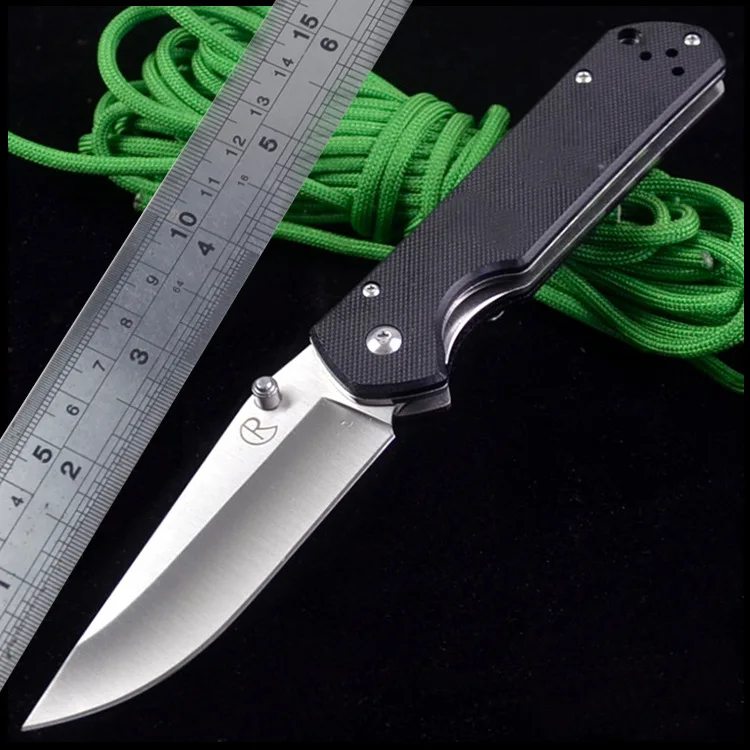 

Hot sales CR Pocket Folding Camping Knife D2 Blade G10 Handle Survival Hunting Tactical Knives Outdoor Portable kitchen EDC Tool