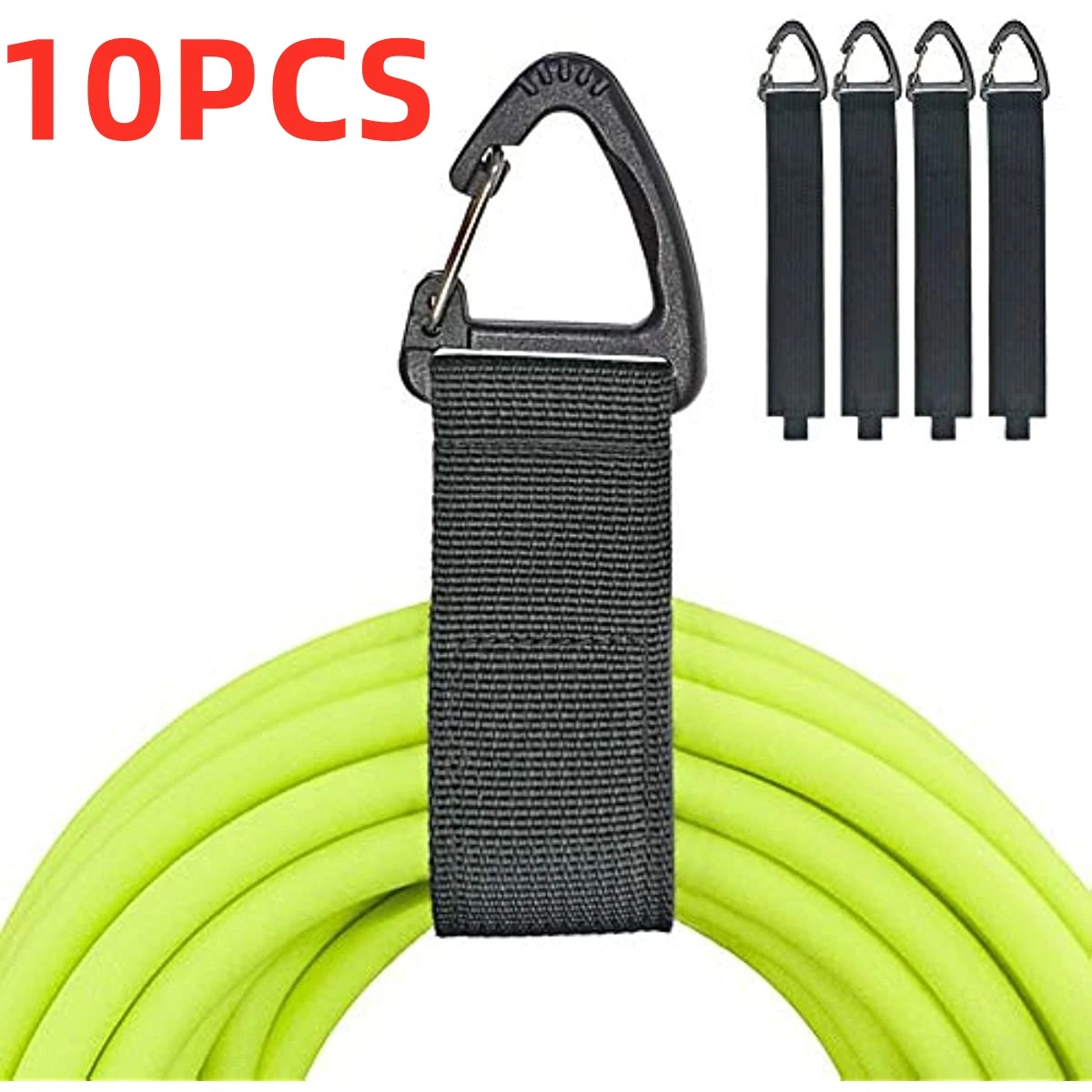 

10PCS Cord Organizer Holder with Triangle Buckle Wire Manager Power Cord Management Nylon Heavy Cord Storage Straps for Cables