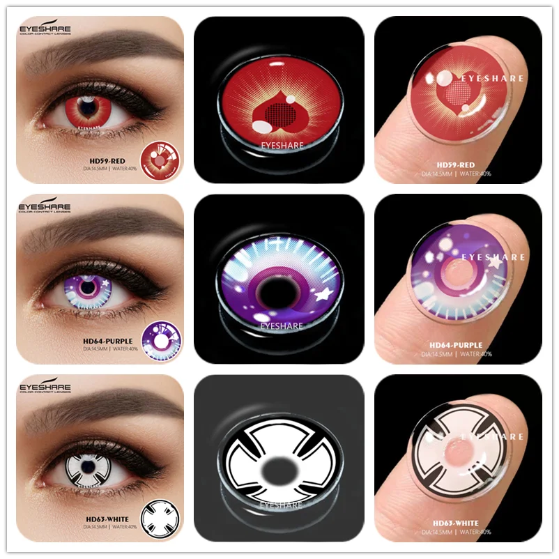 

Цветные контактные линзы EYESHARE для глаз Аниме Косплей цветные линзы ed синие зеленые косметические линзы контактные линзы Красота Макияж