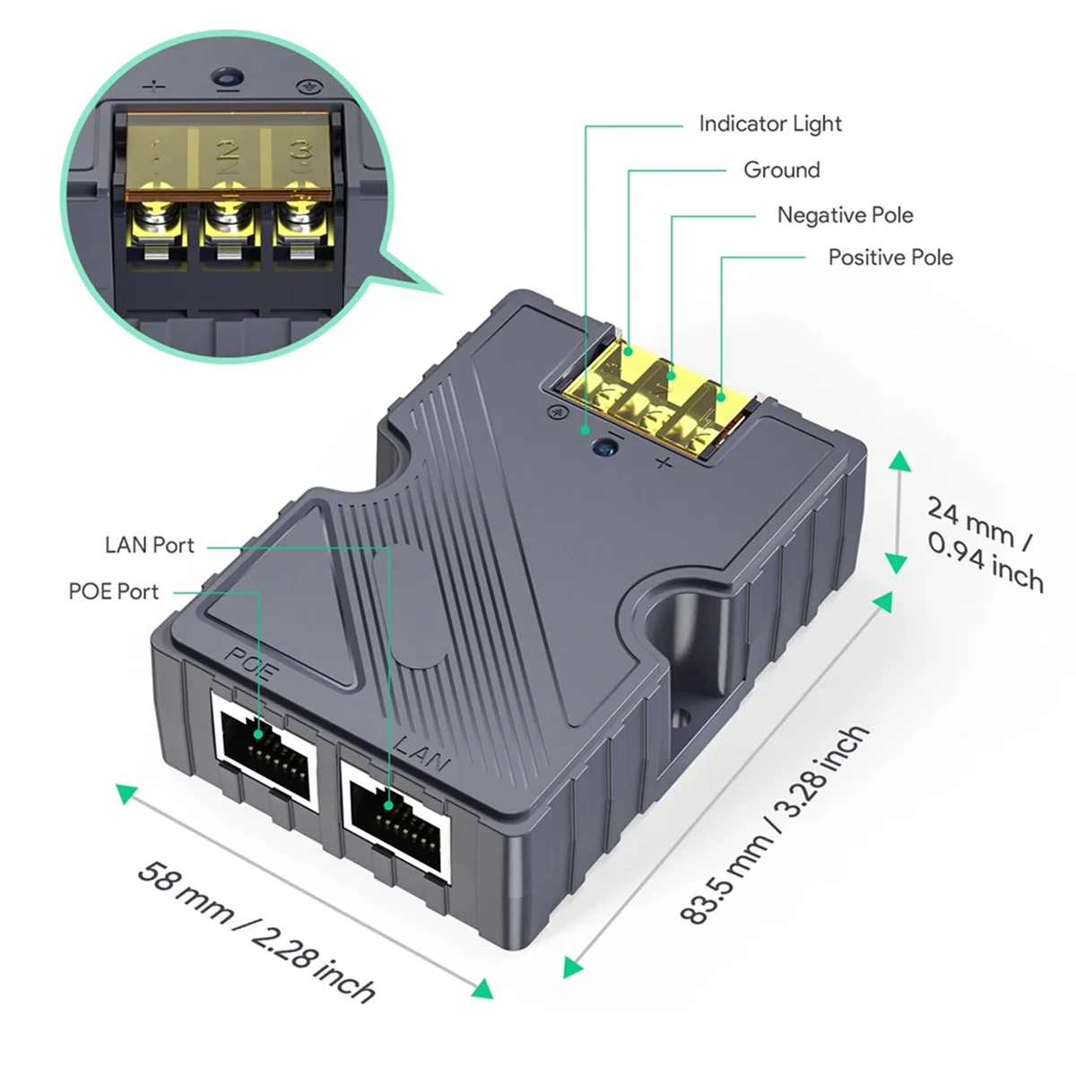 Для Starlink PoE-инжектора 150 Вт адаптер кабеля для посуды на RJ45 автомобильный