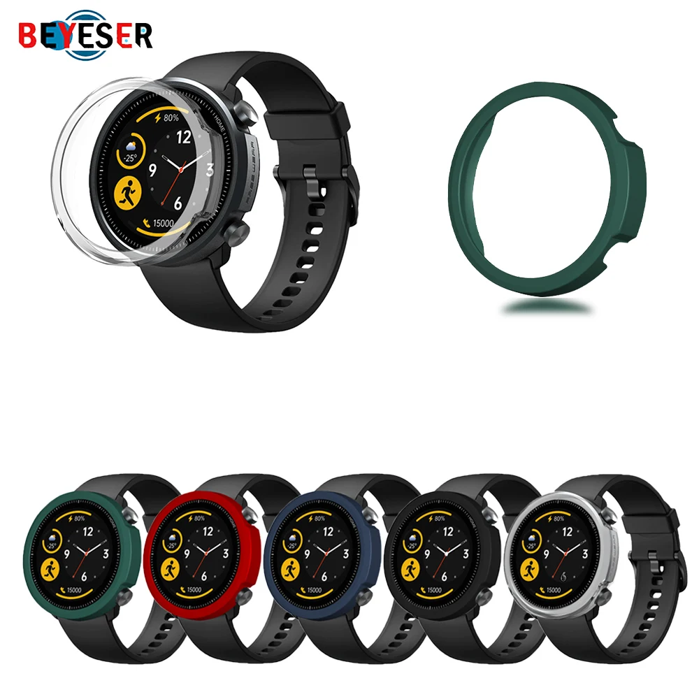 

PC Watch Case For Mibro A1 Anti-fall Scratch Hollow Protective Shell SmartWatch Fashion Replacement Protection Cover Accessories