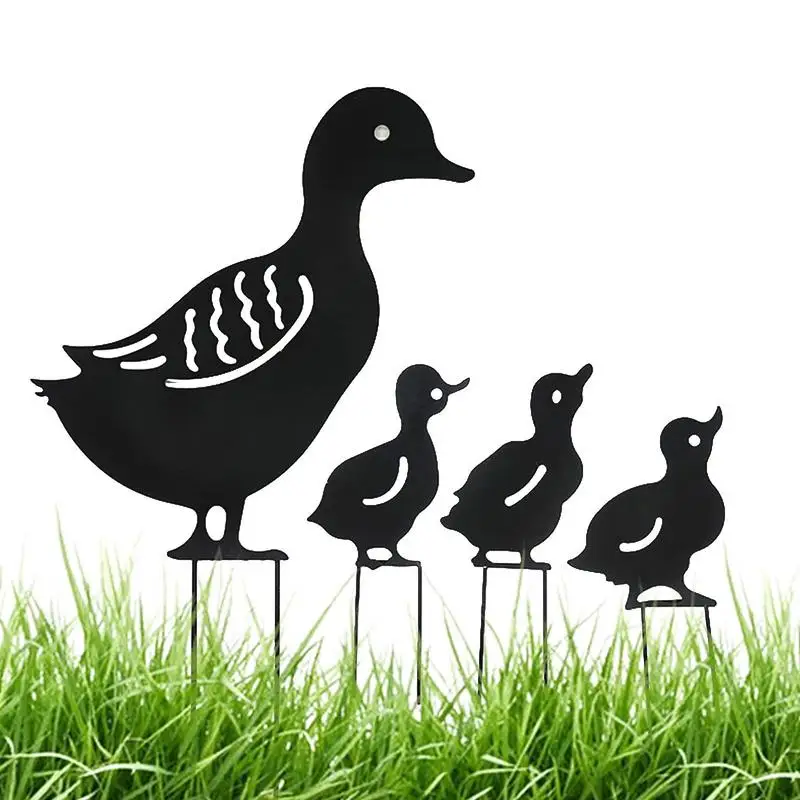 

Gardening Ornaments Chicken Duck Yard Art Statues Outdoor Garden Stakes Yard Backyard Hen Duck For Garden Decoration Lawn