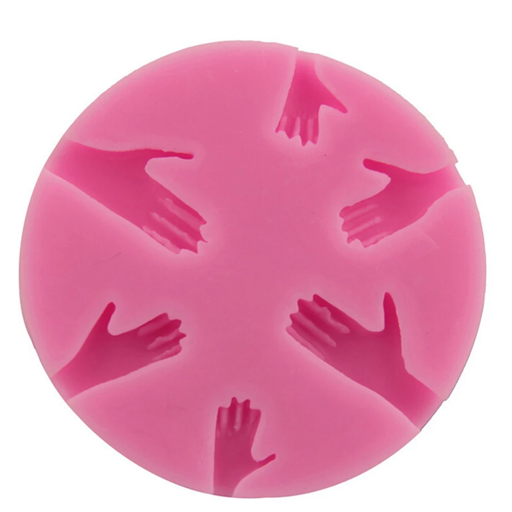 

Creative DIY Mold Human Hand Fondant Cake Decorating Silicone Mould Fimo Tools