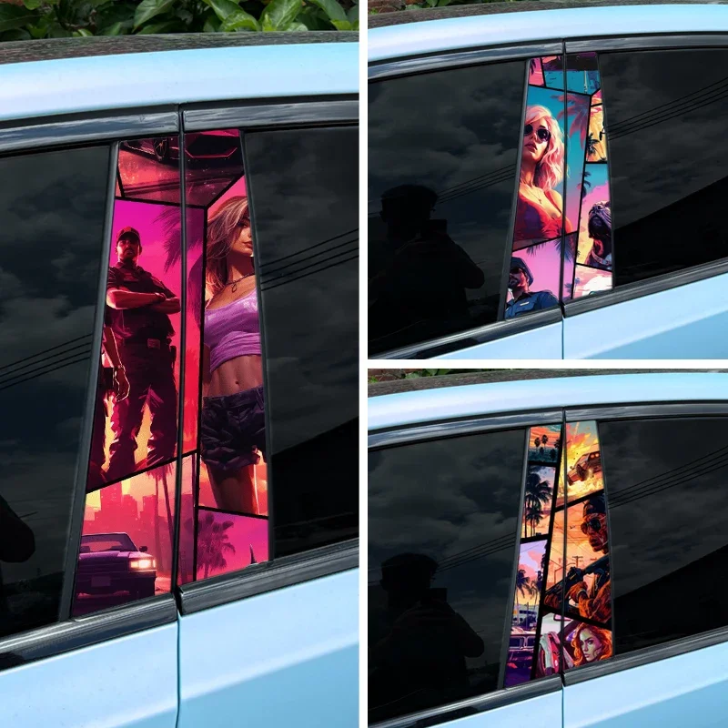 1 шт./2 шт. наклейки на автомобиль вице-город