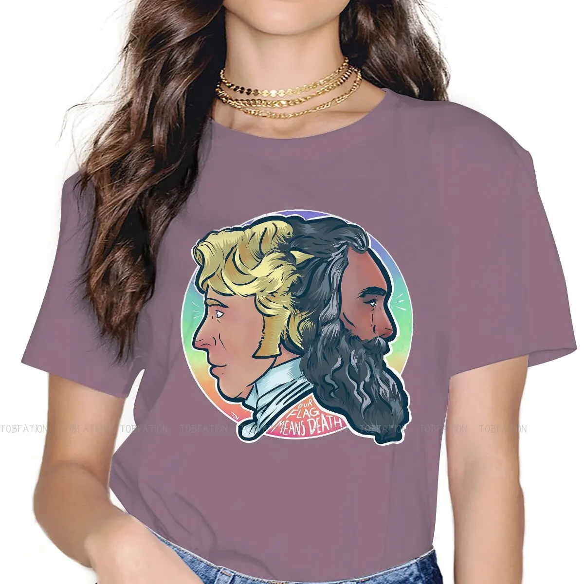 

A Pirate’s Life for Me O Neck TShirt Our Flag Means Death Rhys Darby Fabric T Shirt Woman's Tops Fashion Oversized Hot Sale