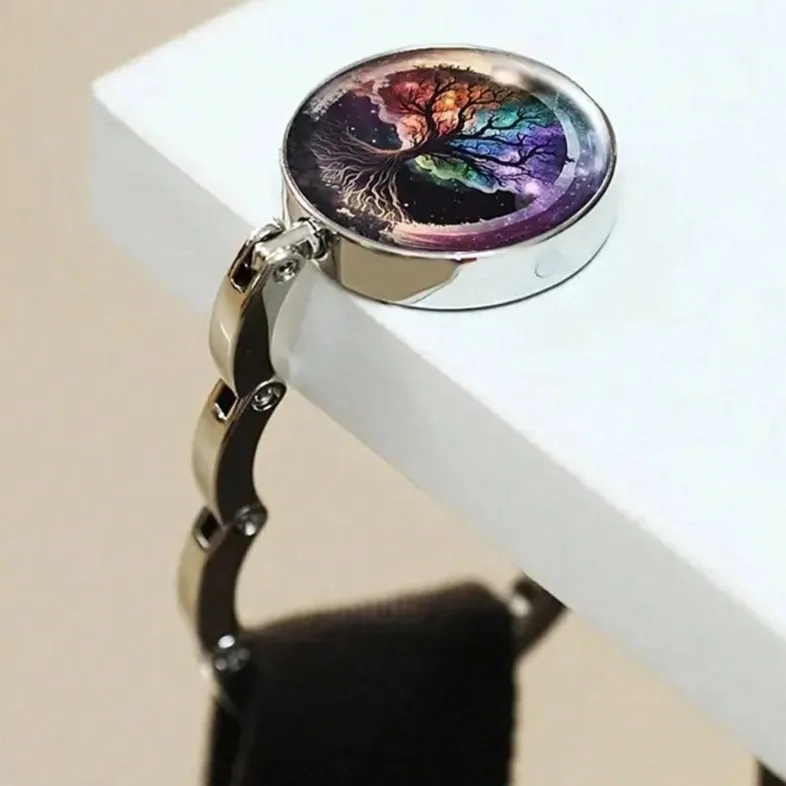 

Складной крючок для сумки с узором «Дерево счастья»