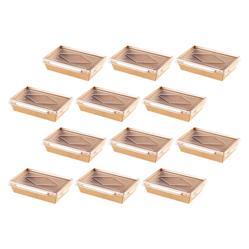 

Boxcontainer Sushi Containers Paper Meal Prep Lunch Boxes Take Out Takeaway Salad Platesmini Clear Disposable Appetizer Kraft