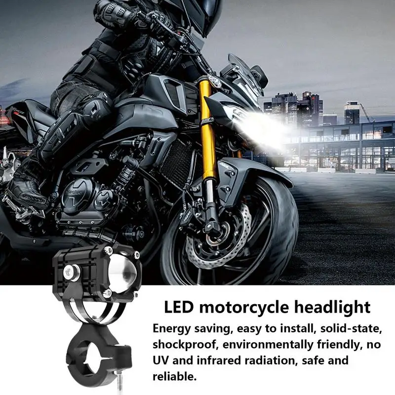 

LED Headlight Motorcycle Round LED Headlight Fog Lights For Motorcycle And Car 2Pcs 6 LED Motorcycle Headlight Lamp For Fog