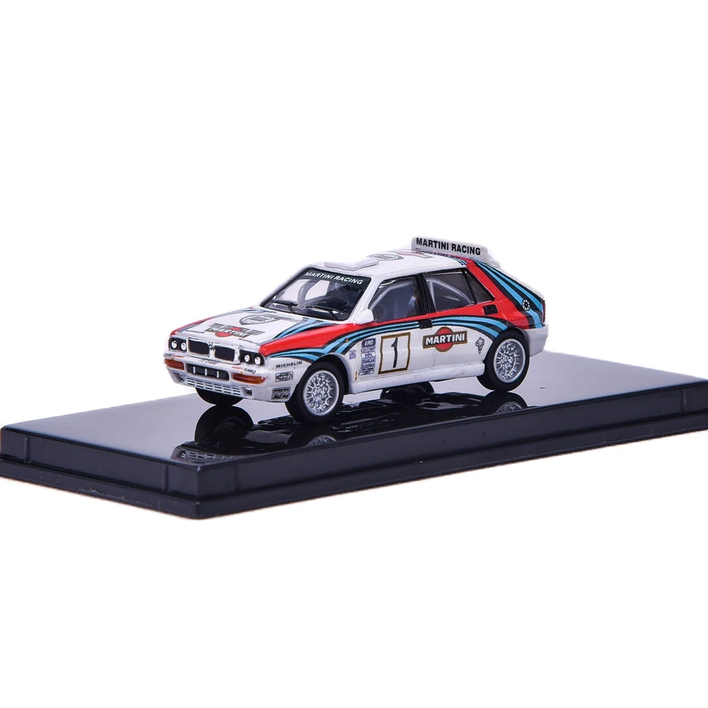 

1:87 имитация Lancia Delta HF integrale Evo 2 пластиковая модель автомобиля инъекция и игрушечные автомобили коллекционные модели игрушки для украшения