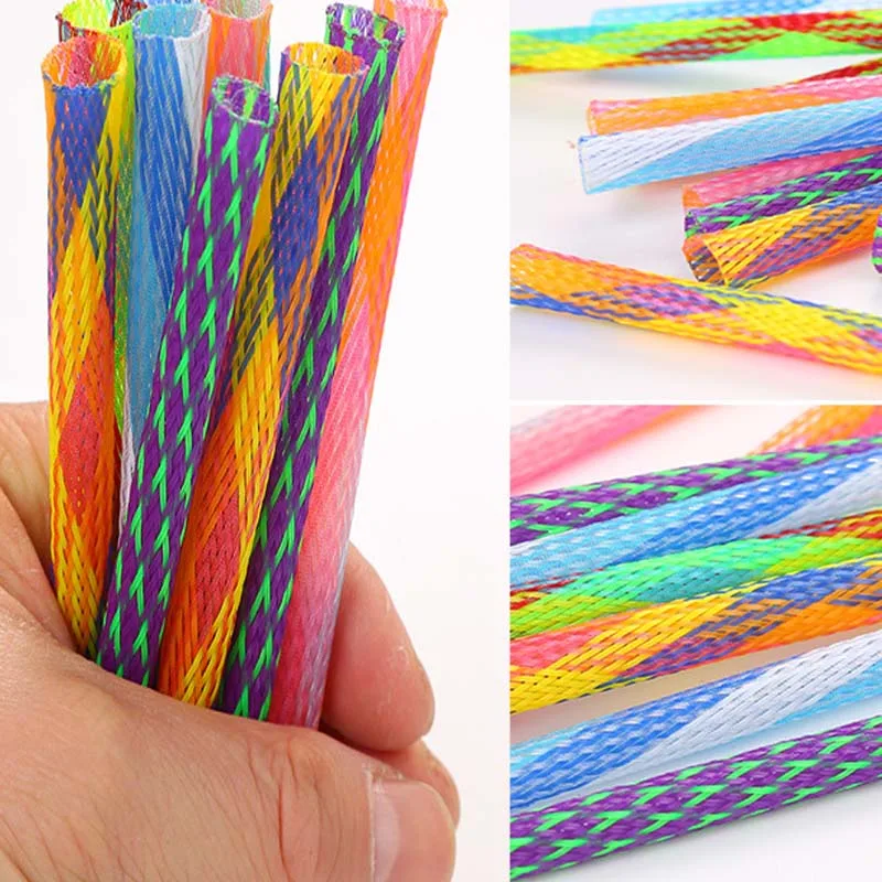 

10pcs Cat Interactive Toy Stick Freely Folding Spring Shape Multi-color Cat Bouncing Toy Good Elasticity Pet Playing Toy Cat Toy