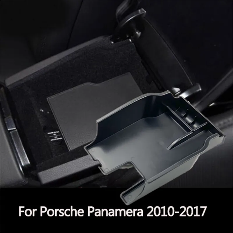 Для Porsche Panamera 2010-2017 автомобильный центральный подлокотник ящик для хранения