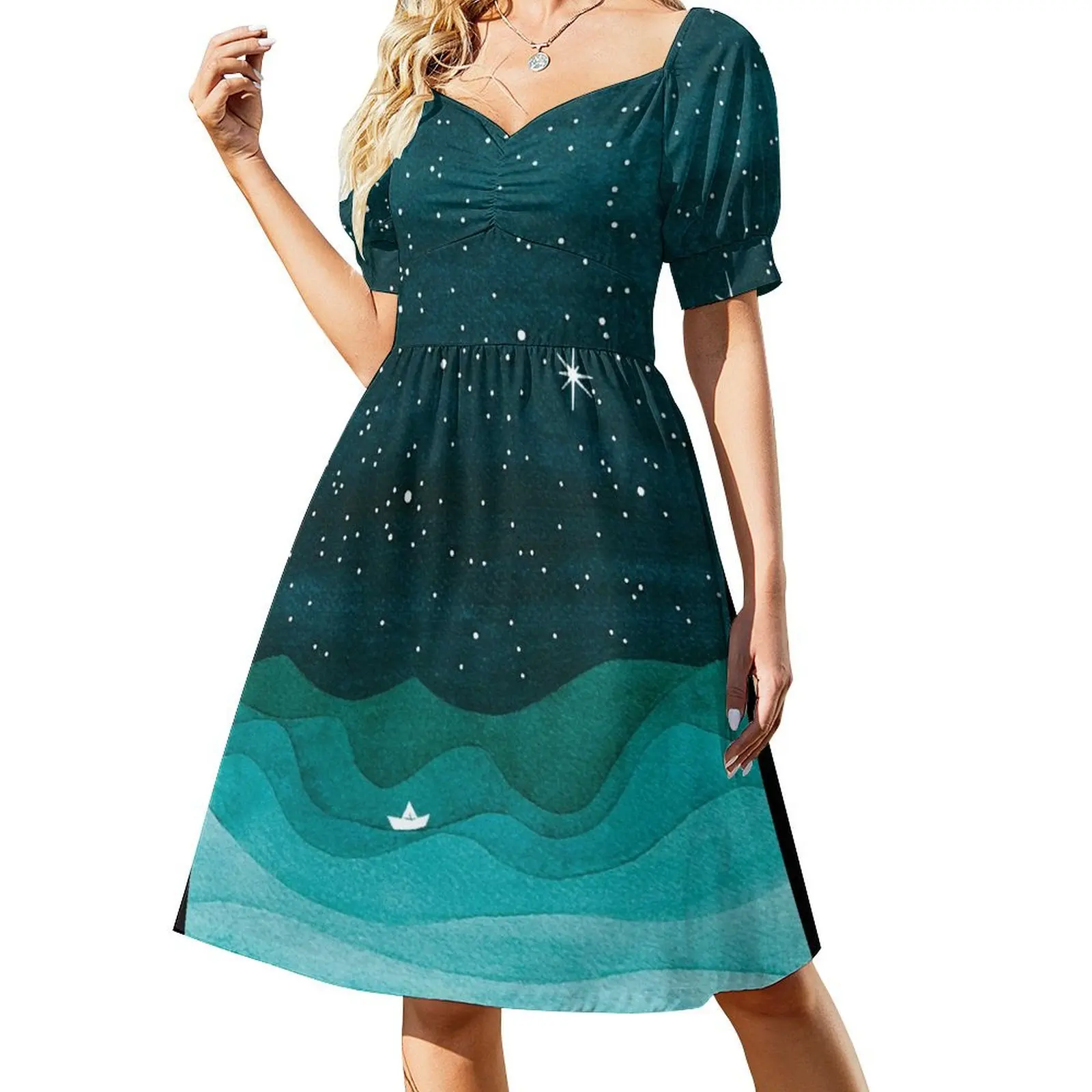 Женское платье Starry Ocean из полиэстера