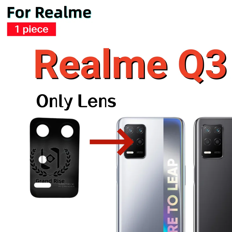 Новое Заднее Стекло Объектива Камеры с Клеевой Наклейкой для Realme C53 C51 Note50 Note60 C63 C61 C65 C67 C71 C75 C75X C85 Q3 V13, Запасная Часть (art.: 3920dbcdd72f2) - 3920dbcdd72f2