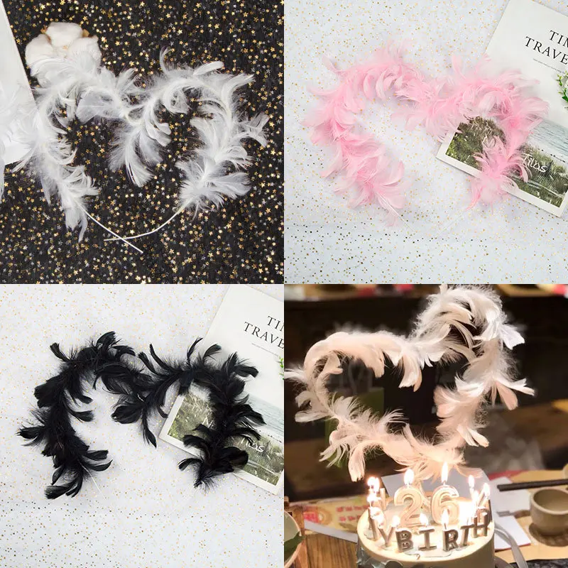 

Feather Cake Topper for Birthday Wedding Cake Party Cake Decoration Baking Dessert Valentine's Day Cake Top Decoration Supplies
