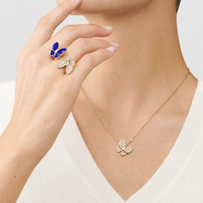 

Женское Ожерелье в виде клевера, серебро 925 пробы