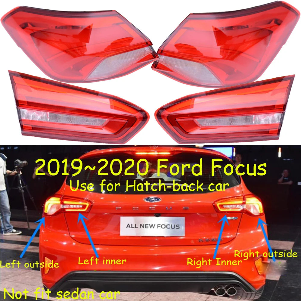 

1pcs 2019 2020y tail light for Focus taillight Hatch-back car accessories LED DRL Taillamp for Focus fog light
