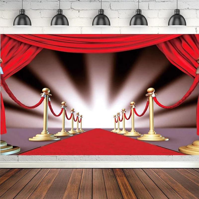 

Фон для фотосъемки с изображением красной ковровой дорожки