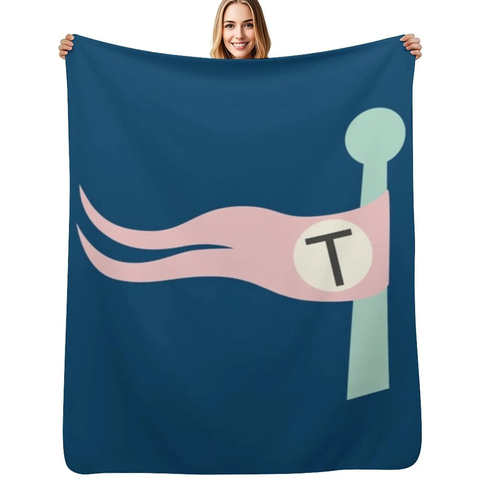 Фото Плед Tenenbaum Flag Throw Blanket, уютное легкое одеяло для путешествий, кемпинга, пикника №1