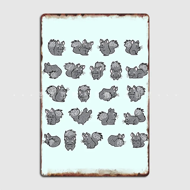 

VintageAll Chinchilla No Filla Metal Sign Plaques Wall Cave Classic Garage Club Tin Sign Poster