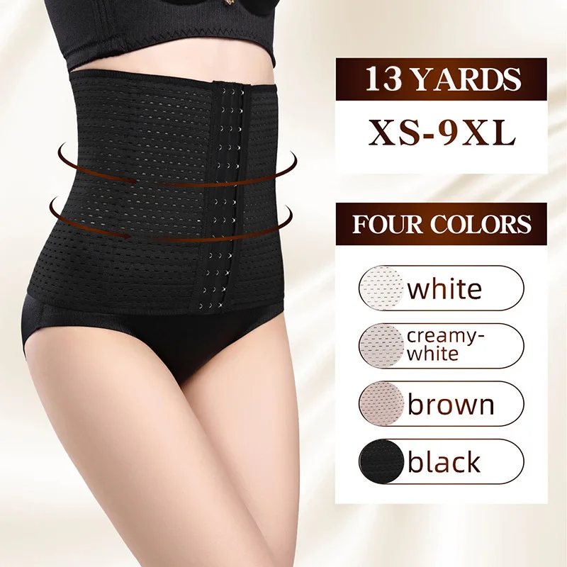 Women's Postpartum Belly Band Four Seasons Hollow out Corset Belt Sports Fitness Belly Control Body Corset Waist Seal Waist Belt