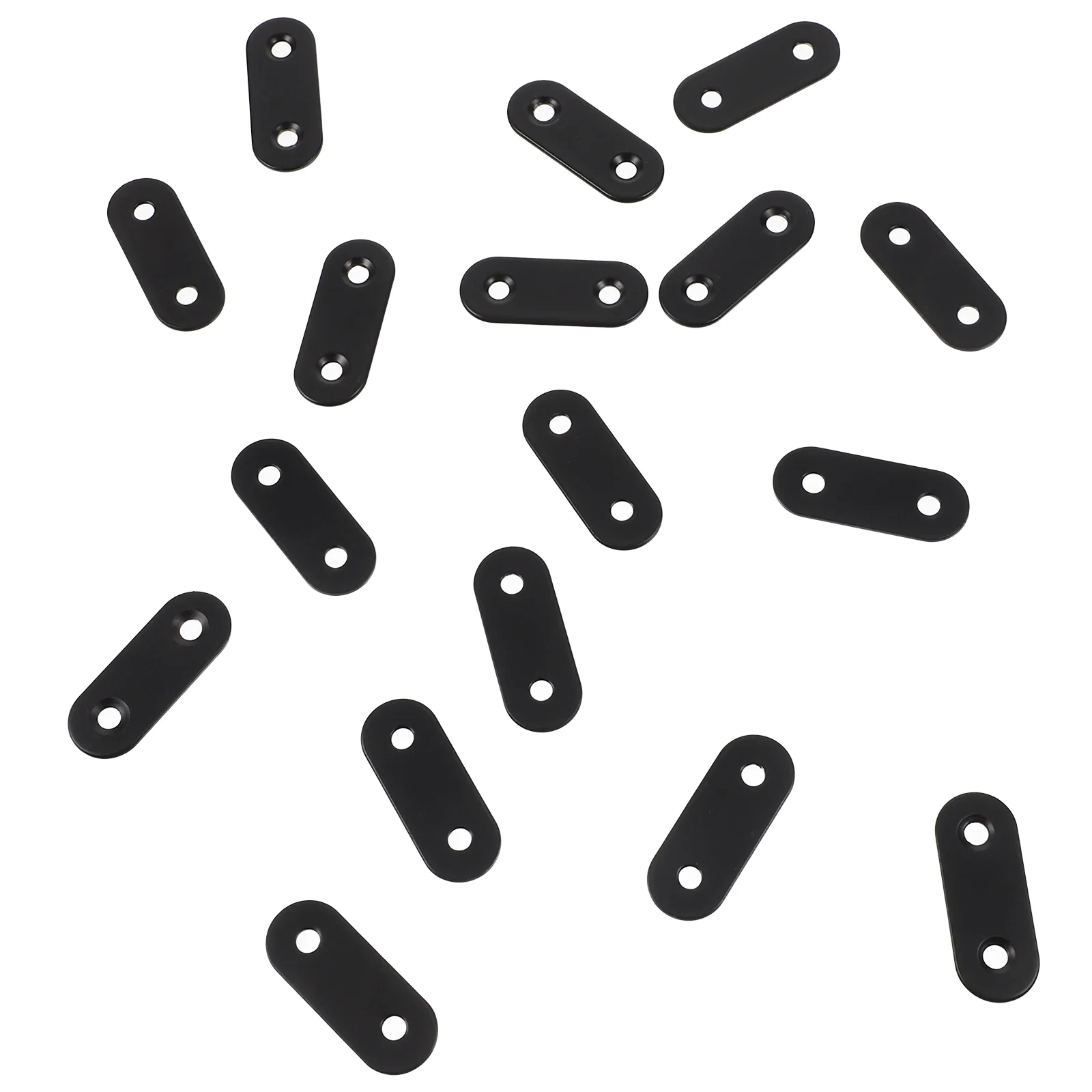 

20 Pcs Stainless Steel Corner Code Metal Bracket Brackets Braces Wood Straight Small Plate