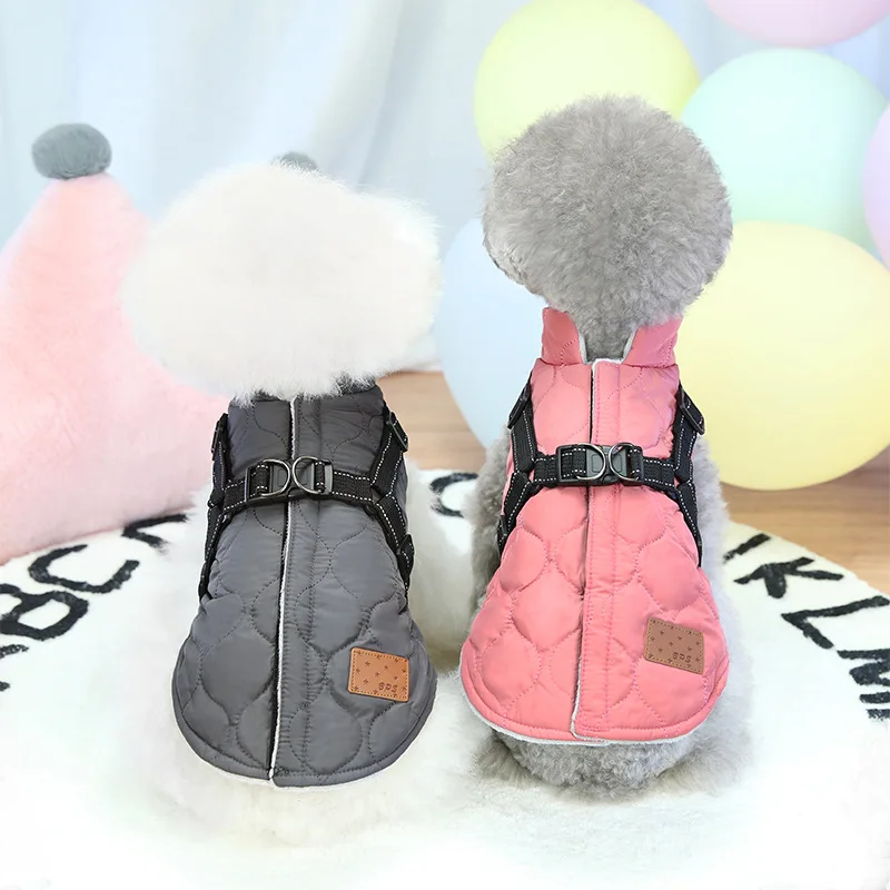 

Warm Winter Dog Clothes Vest Dogs Jacket Coat Pet Clothing Waterproof Outfit For Small Large Dogs