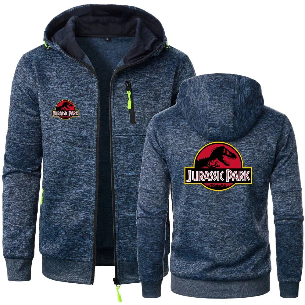 Новые мужские толстовки с капюшоном JURASSIC PARK World Dinosaur Graphic Толстовки Кардиган для