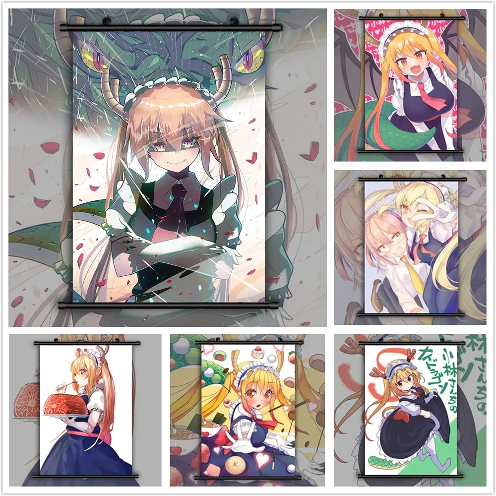 

Miss Kobayashi's Dragon Maid Tooru Anime Posters Canvas Painting Wall Posters Wall Art Living Room Decoration Picture Home Decor