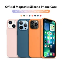 official original silicone magsafe phone case for iphone 12 13 11 pro max shockproof phone case for iphone 13 12 mini x xr xs
