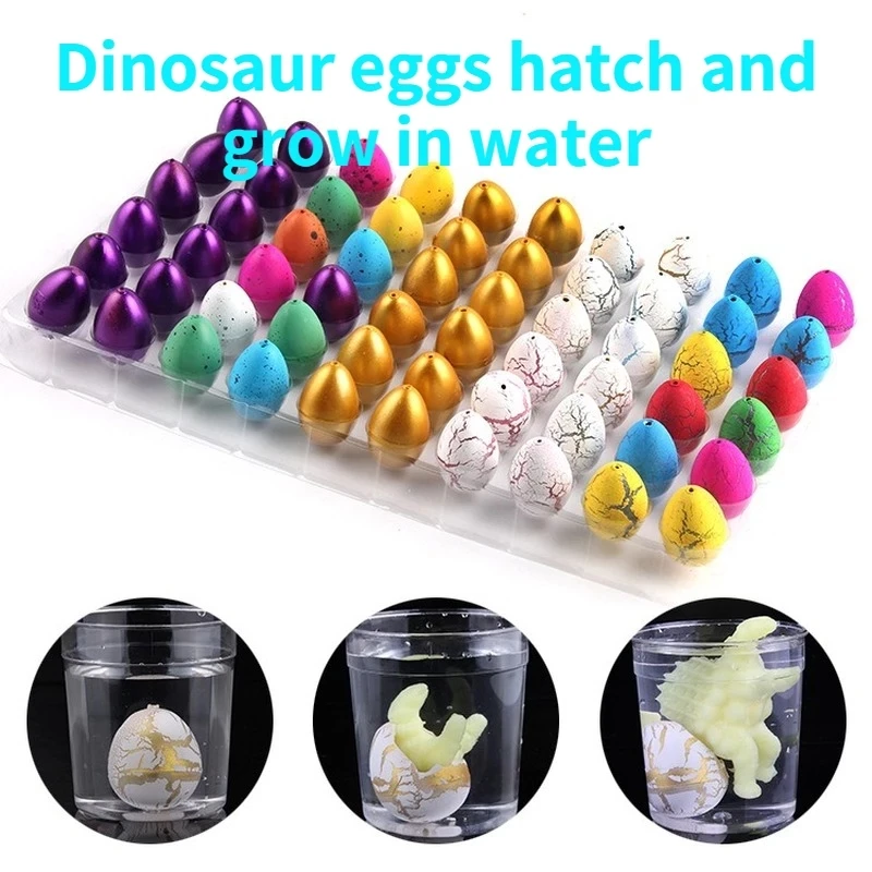 

10pcs/set Magic Dinosaur Eggs Hatching In Water Growing Dinosaur Egg Animal Breeding Educational Toys for Children Kids Gifts