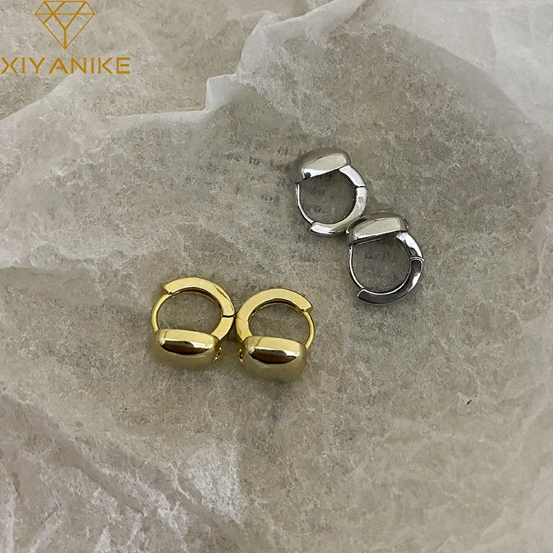 

XIYANIKE Cute Elegant Square Ear Buckle Hoop Earrings For Women Girl Sexy New Fashion Trendy Jewelry Gift Party pendientes mujer
