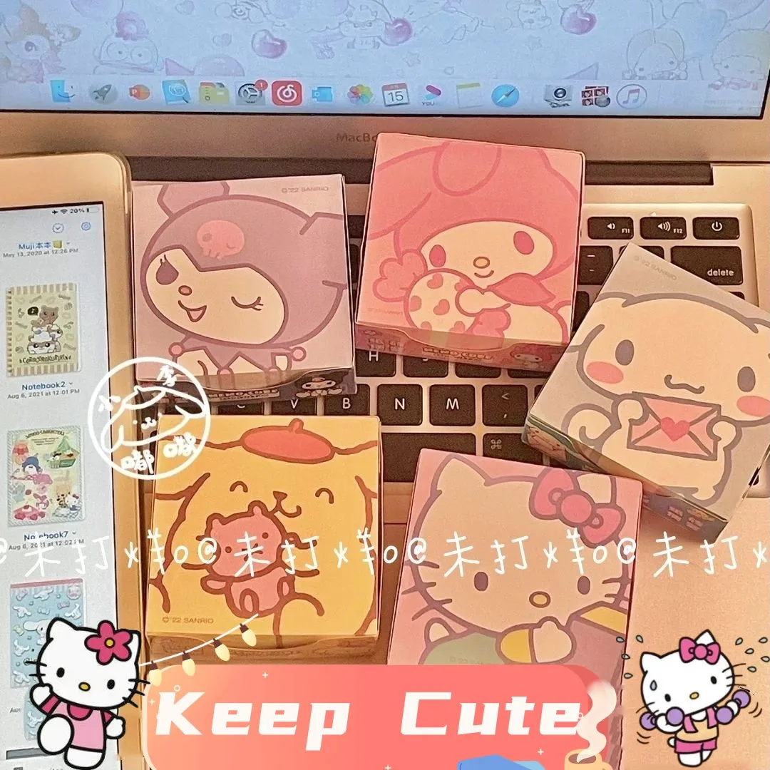 Милые блокноты Hello Kitty Chinamoroll Melody Kawaii Мультяшные записные книжки для студентов
