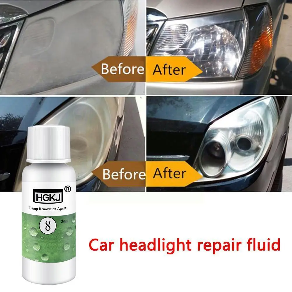 

20/50ml Ml Car Lens Restoration Headlight Repair Fluid Accessories Styling Brightening Headlight Kit Repair Car Washing X4p7