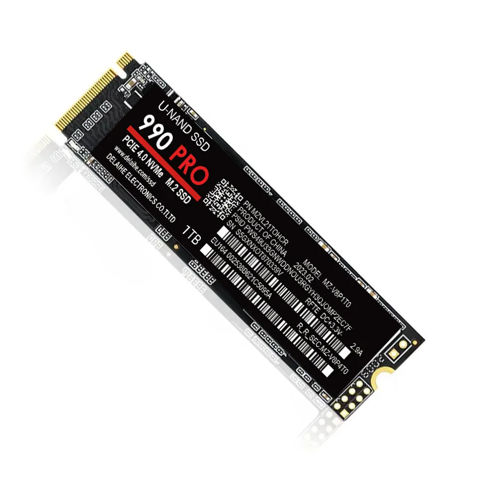 SSD высокоскоростной 990 PRO PCIe 4.0 NVMe M.2 2280 1 ТБ 2 4 Внутренний твердотельный жесткий