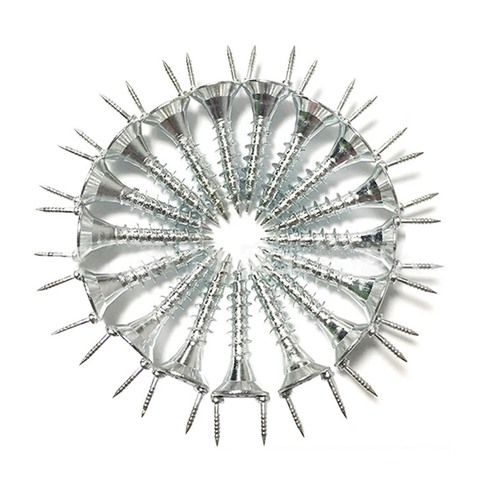

50Pcs Double-Headed Baseboard Seamless Nails with Expansion Tube Wrench Kits Y Shaped Foot Line Invisible Screws