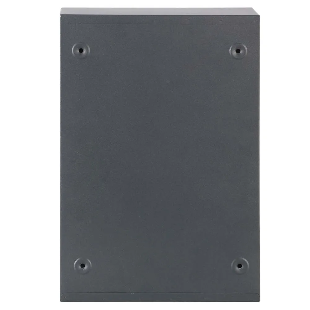 Outdoor mailbox wall steel hole letters mail with key Gray |