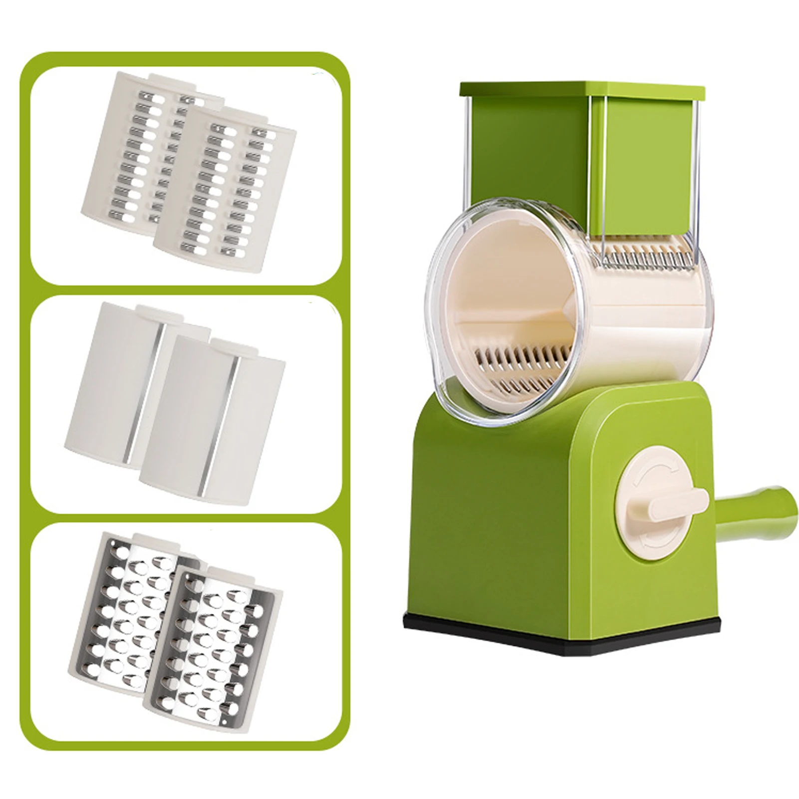 

Handheld Vegetables Slicer Cheese Shredder with Suction Base,Durable Food Chopper Tools Kitchen Gadgets for Potato Onion Tomato