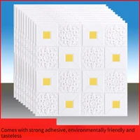 1pcs 70x70cm 3d self adhesive foam brick thicken wallpaper waterproof and oilproof diy wallpaper home decoration