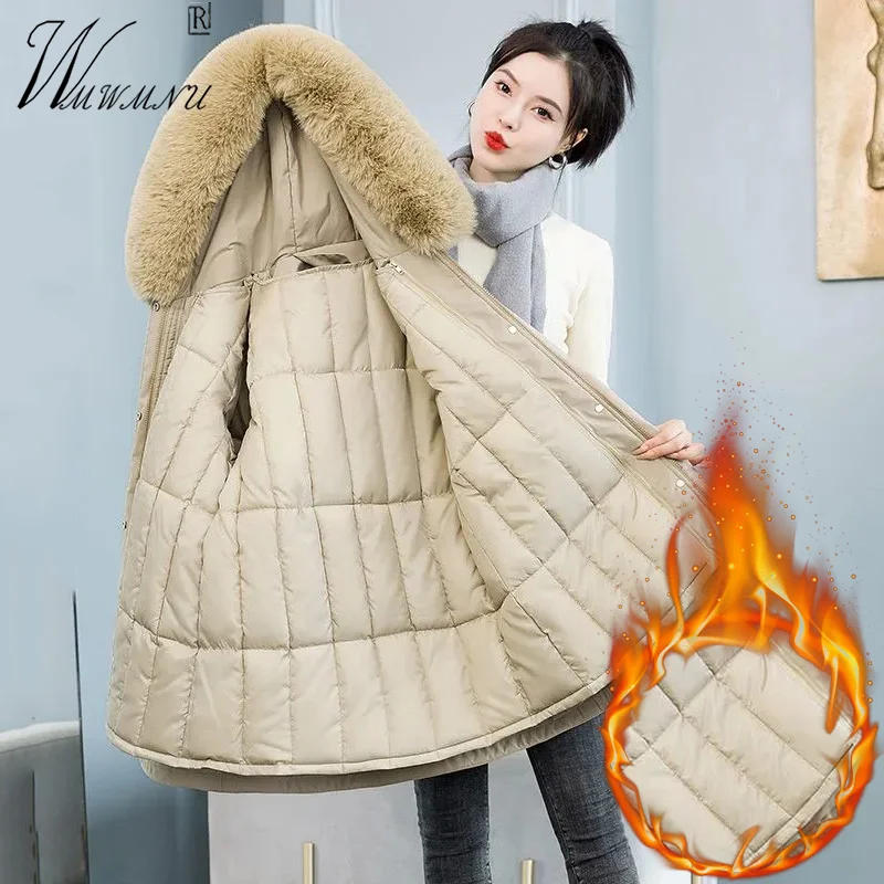 

Куртка женская зимняя со съемной подкладкой и меховым воротником