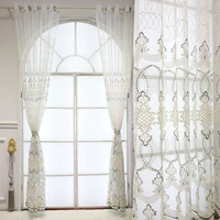 french windows european style embroidered curtains curtains modern light luxury living room dining room screens