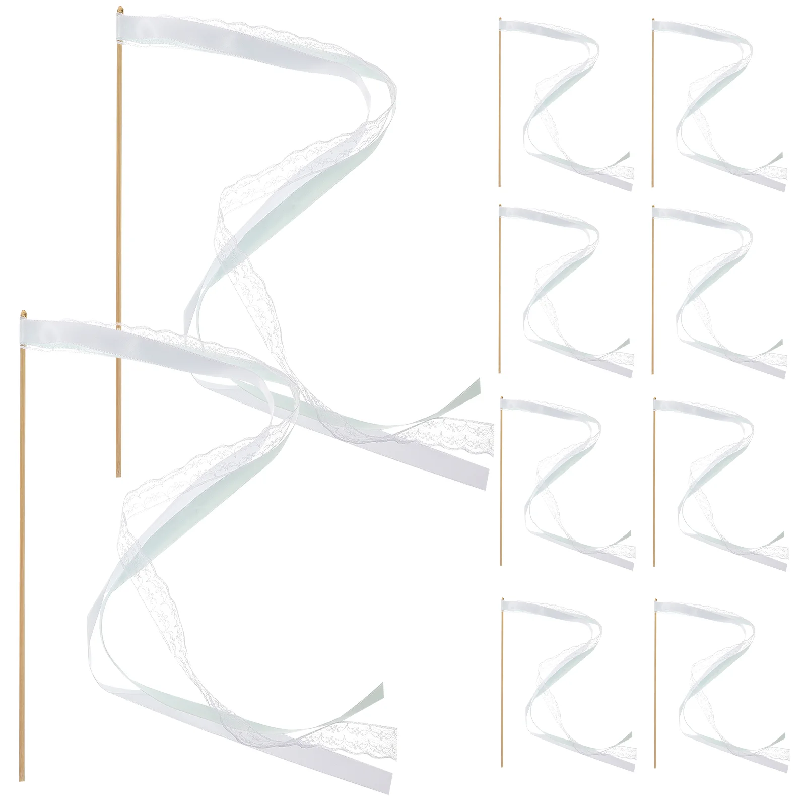 10 шт. свадебные искусственные зеленые палочки