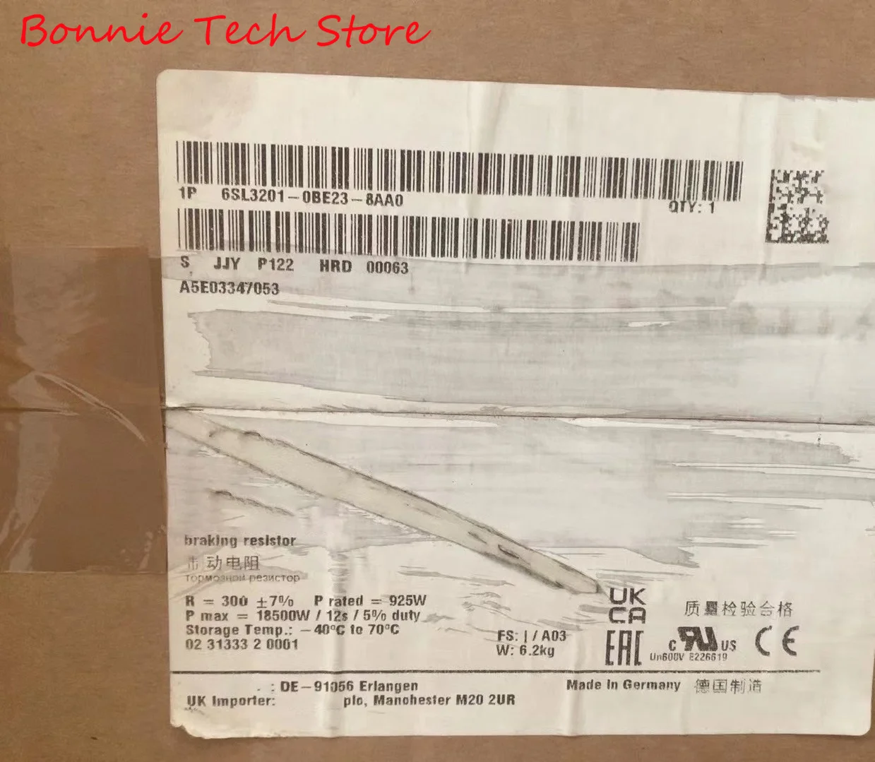 

6SL3201-0BE23-8AA0 for SIEMENS Braking Resistors