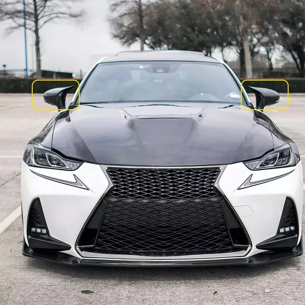 Глянцевая черная крышка зеркала Крышка бокового на крыло - для Lexus IS RC GS 200 300 350 450 F