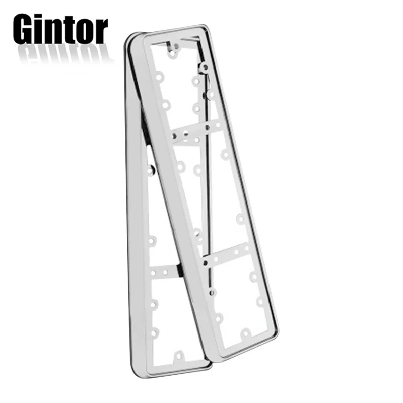 

EU Car License Plate Holder Universal Car License Plate Frame Aluminum Alloy Auto Protective Accessories Decoration 2pcs