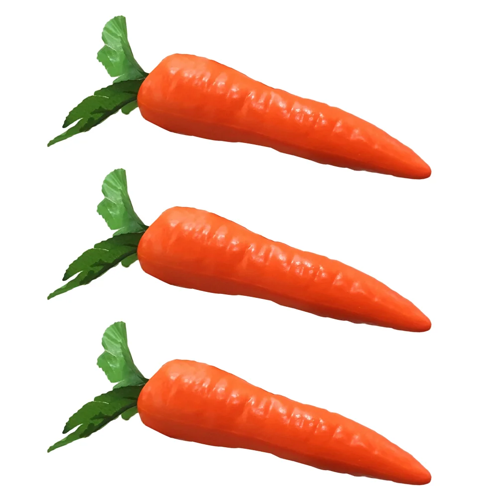 

3Pcs Easter Carrot Decorations Fake Carrot Decoration Pretty Festival Decors