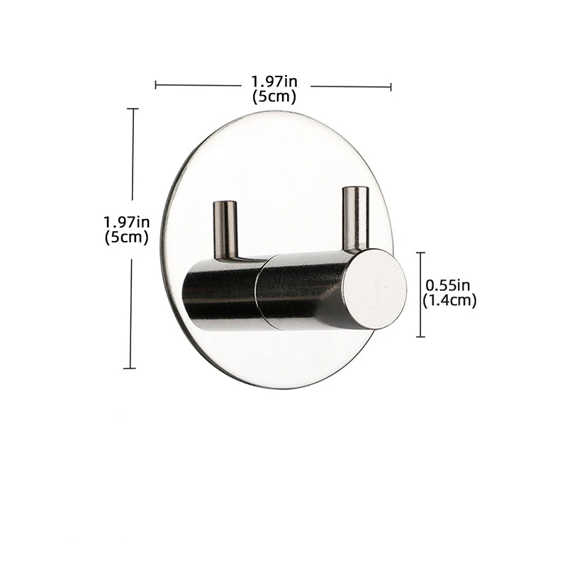 Самоклеящиеся крючки для ванной из нержавеющей стали