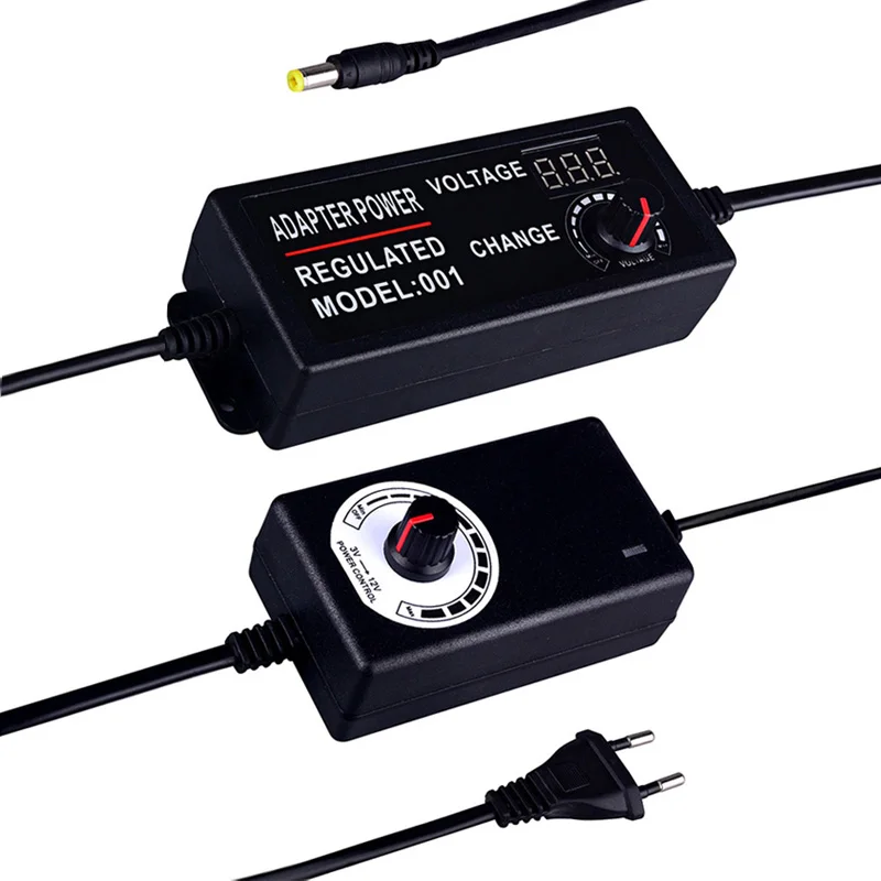 Регулируемый адаптер питания переменный ток 220 В в постоянный 3 5 9 12 24 2 А