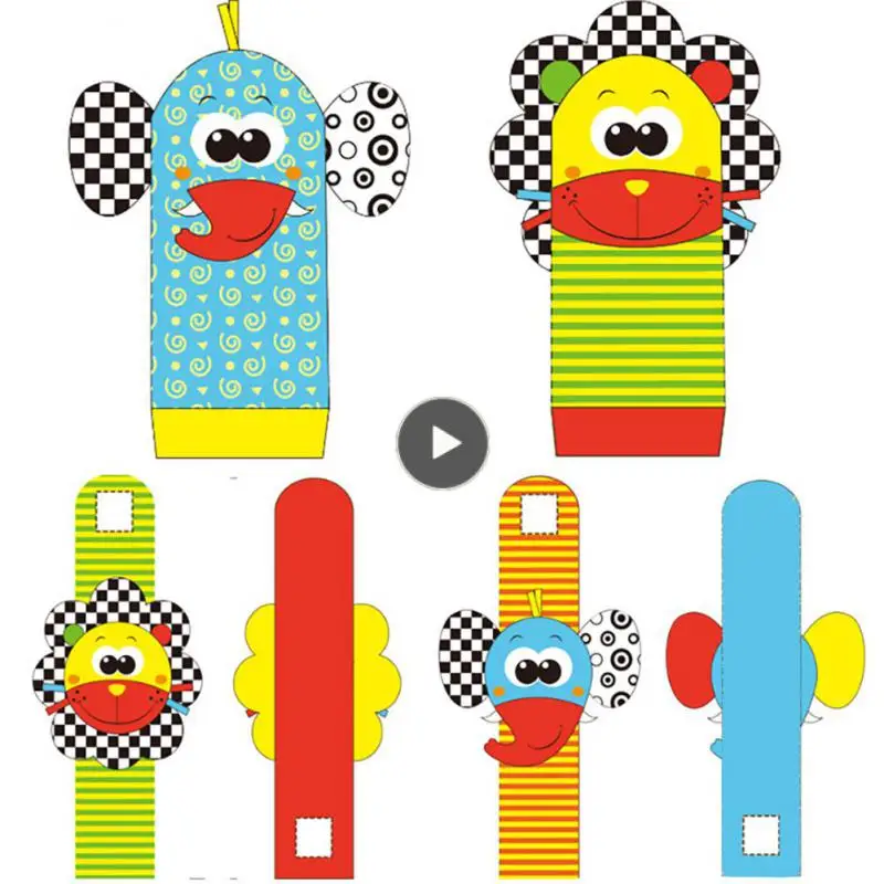 

Kids Socks Cotton Powerful Newborn Rattle Toys Sweat-absorbing Baby Rattle Socks Plush Socks Wrist Strap Rattles Toy Breathable