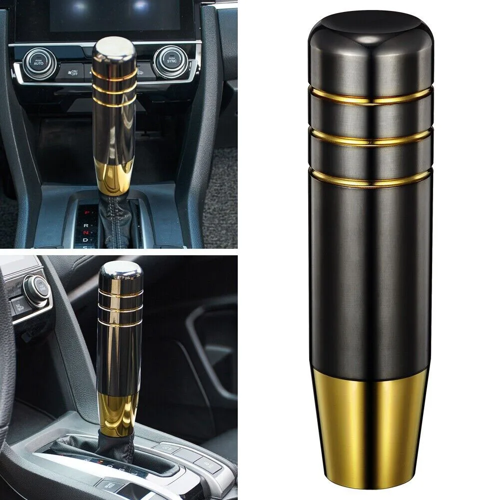 

Gear Shift Knob Adapter Aluminum Alloy Automatic Black Gold Car Gear Stick Manual Shift Knob Shifter Lever Universal