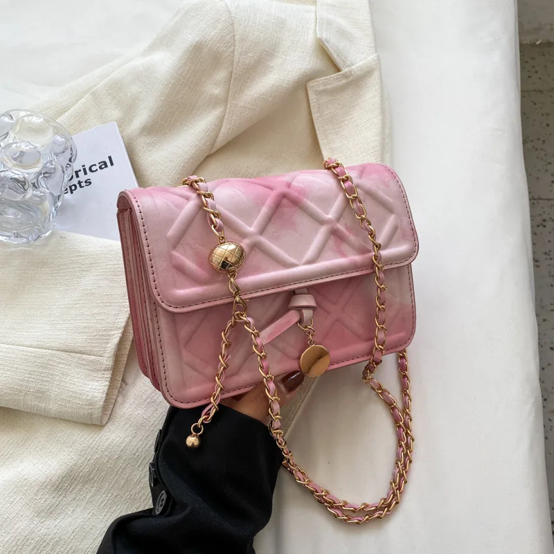 

Women New Casual Chain Crossbody Bags 2022 Summer Trendy All-match Shoulder Bag Fashion Shoulder Small Square Bag